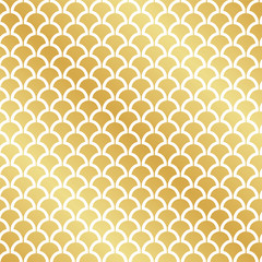Seamless abstract Art Deco gold leaf pattern