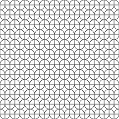 Seamless vintage geometric leaf style tracery pattern