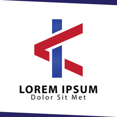 K Letter logo icon vector template