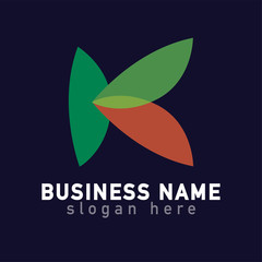 K Letter logo icon vector template
