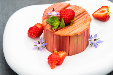 Gâteau de rhubarbe