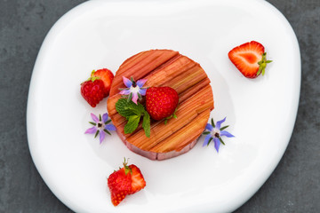 Gâteau de rhubarbe