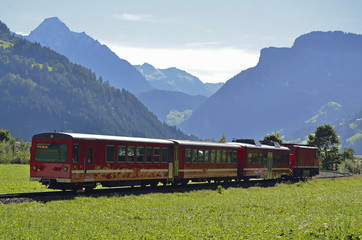 Eisenbahnzug der Zillertalbahn, Zell im Zillertal
