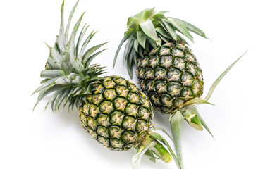 Obraz premium Pineapple isolated on white background, Tropical fruit