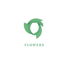 Abstract green leaf logo icon vector design. Landscape design, garden, Plant, nature and ecology vector logo. Ecology Happy life Logotype concept icon. Vector illustration, Graphic Editable Design