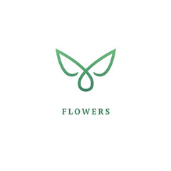 Abstract green leaf logo icon vector design. Landscape design, garden, Plant, nature and ecology vector logo. Ecology Happy life Logotype concept icon. Vector illustration, Graphic Editable Design