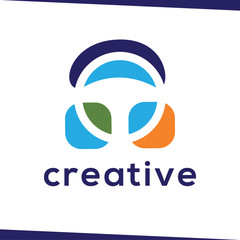 steering wheel logo icon vector template