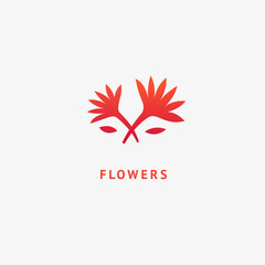 Vector luxury flower logo design. Ornate floral wedding sign. Modern simple premium design vector element. Emblem luxury beauty spa saloon, cosmetics, jewelry, flower shop, restaurant, garden.