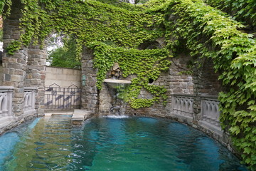 Black sea Kabardinka Old Park summertime