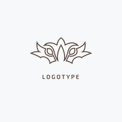 Vector stock logo, abstract crown vector template. Illustration design of elegant, premium and royal logotype queen and king crown on a dark background. Vector icon of wedding.