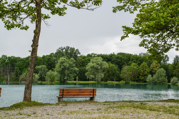 Obraz premium The park bench