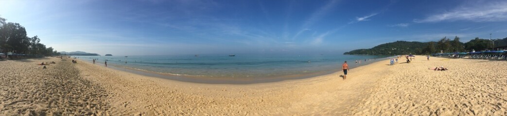 Fototapeta na wymiar Panorama of Karon Beach in Phuket, Thailand