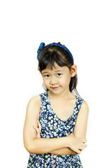 portrait of asian little  girl