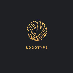 Vector luxury flower logo design. Ornate floral wedding sign. Modern simple premium design vector element. Emblem luxury beauty spa saloon, cosmetics, jewelry, flower shop, restaurant, garden.