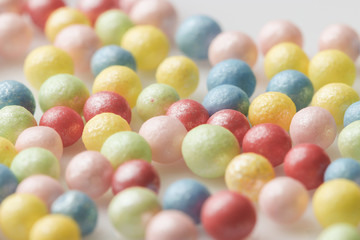 colorful sugar sprinkles Macro background decoration for cake and bakery