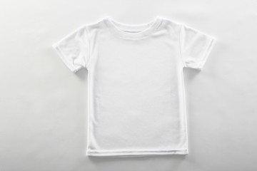 Blank t-shirt on white background