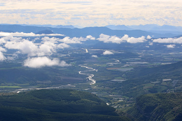 French Alps from the Chabre mountain