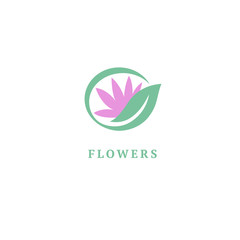 Vector luxury flower logo design. Ornate floral wedding sign. Modern simple premium design vector element. Emblem luxury beauty spa saloon, cosmetics, jewelry, flower shop, restaurant, garden.