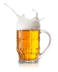 Beer mug splash