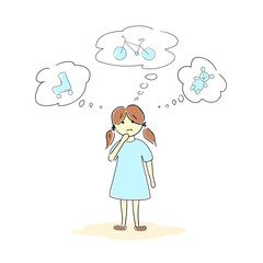 Girl thinking