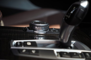 Fototapeta na wymiar Modern car's interior detail