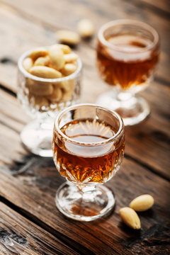 italian liqueur &laquo;Amaretto&raquo;