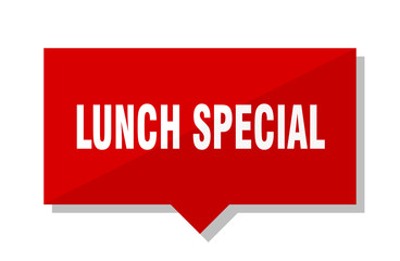 lunch special red tag