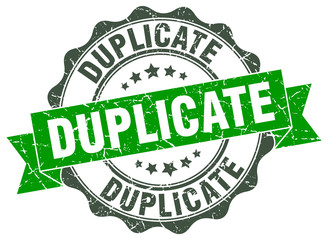 duplicate stamp. sign. seal