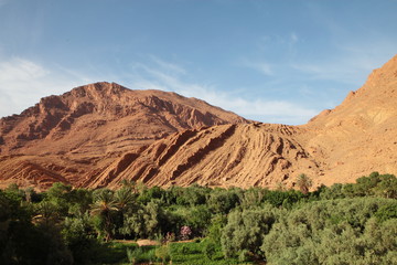 Town in Dades Valley, Morocco