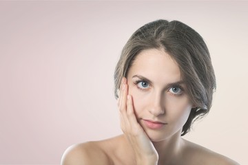 Naklejka premium Face.