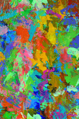 Obraz na płótnie Canvas Autumn riot of colors. Author's illustration, vertical