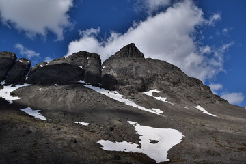 mountains in winter