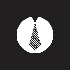 Fototapeta premium stripes necktie circle symbol vector