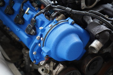 Fototapeta premium Modified engine on racing car