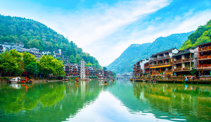 Fototapeta premium Phoenix Town, Hunan, China..