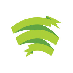 Ribbon banner graphic design template vector illustration