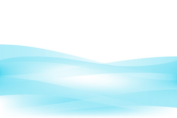 Bright abstract smooth wavy blue background for your design.