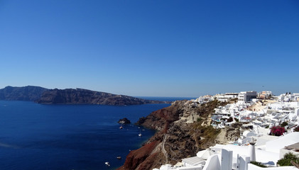 Fototapeta na wymiar View of Santorini Greece