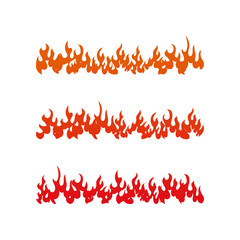 Fire and flame graphic design template vector illustration