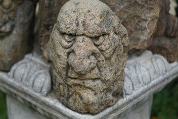 Old Park in Kabardinka, Black Sea, summertime