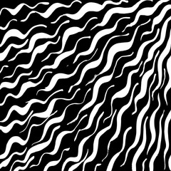 White and black grunge pattern. Background. Brush. Vector.