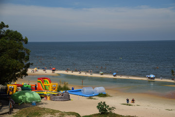 Atlantida beach landscape in Canelones, Uruguay