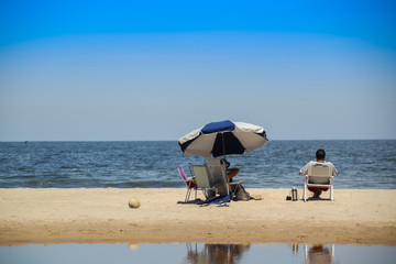 Atlantida beach landscape in Canelones, Uruguay