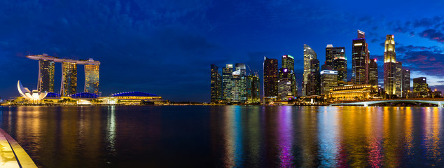 Fototapeta premium Singapore city skyline