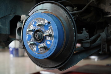 Car's disk brake detail