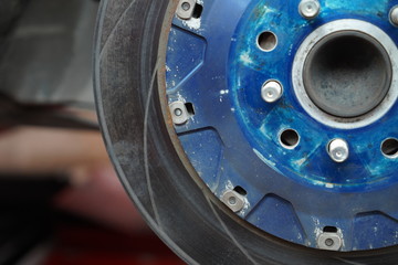 Car's disk brake detail