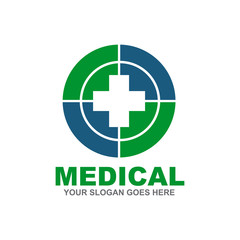 Fototapeta premium Medical and healthcare logo design
