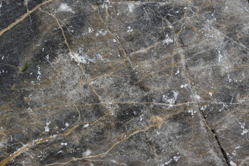 Gold yellow patterned natural in dark gray marble texture for design.