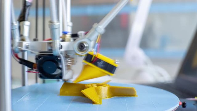 3D Print processing on delta construction 3d printer time lapse