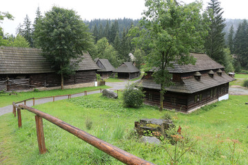 Traditional Slovakian wooden houses